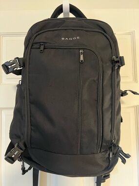 Bange Black Men's Travel Laptop Backpack